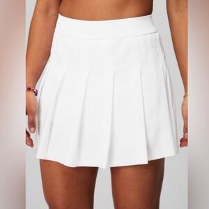 Fabletics White Pleated Athletic Skort